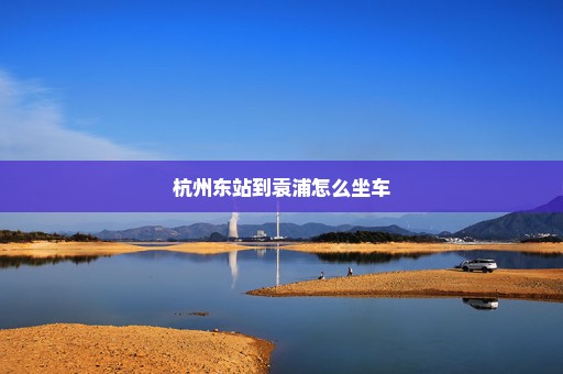 杭州东站到袁浦怎么坐车