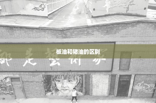板油和猪油的区别