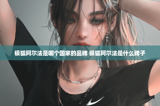 极狐阿尔法是哪个国家的品牌 极狐阿尔法是什么牌子