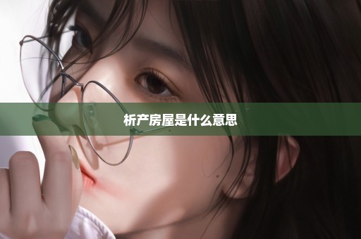 析产房屋是什么意思