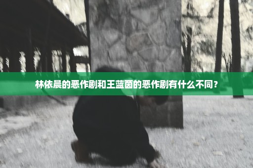 林依晨的恶作剧和王蓝茵的恶作剧有什么不同？