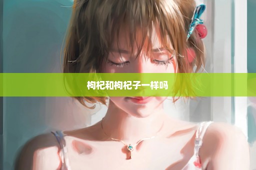 枸杞和枸杞子一样吗
