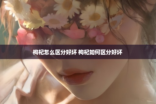 枸杞怎么区分好坏 枸杞如何区分好坏