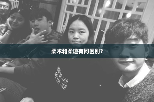 柔术和柔道有何区别？