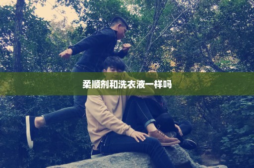 柔顺剂和洗衣液一样吗
