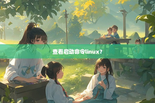 查看启动命令linux？
