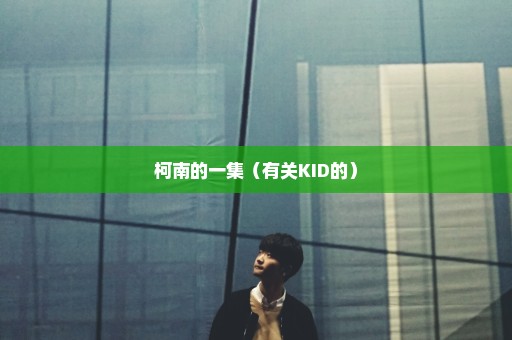 柯南的一集（有关KID的）