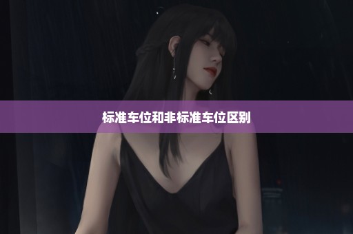 标准车位和非标准车位区别
