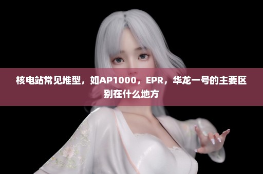 核电站常见堆型，如AP1000，EPR，华龙一号的主要区别在什么地方