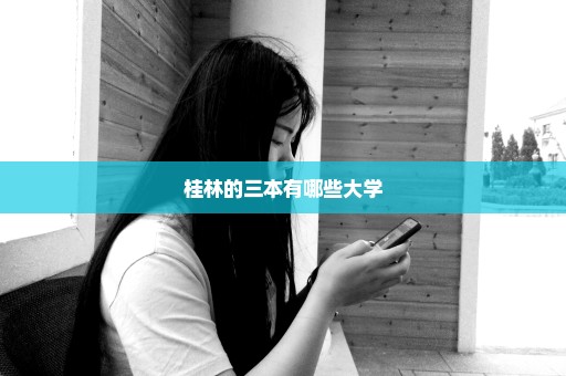 桂林的三本有哪些大学