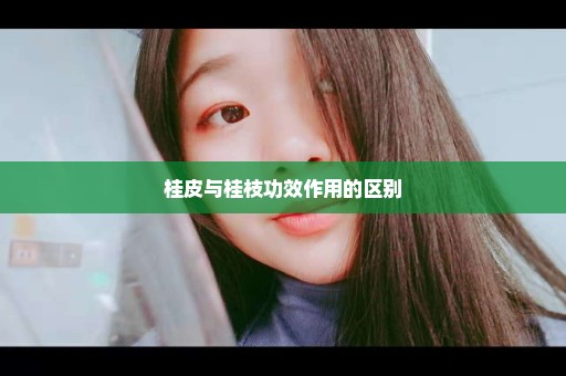 桂皮与桂枝功效作用的区别