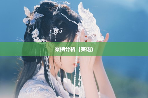 案例分析  (英语)