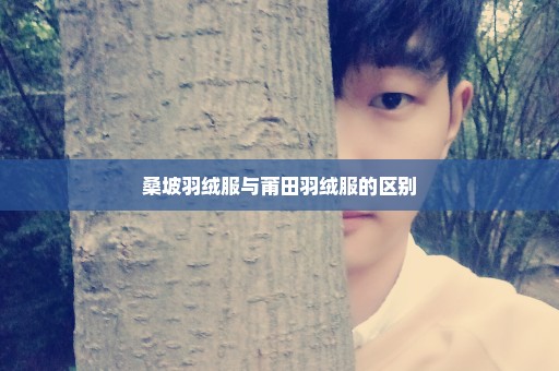 桑坡羽绒服与莆田羽绒服的区别