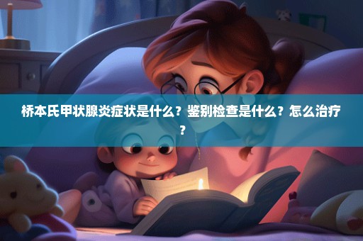 桥本氏甲状腺炎症状是什么？鉴别检查是什么？怎么治疗？