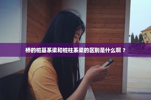 桥的桩基系梁和桩柱系梁的区别是什么啊 ？
