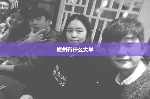 梅州有什么大学
