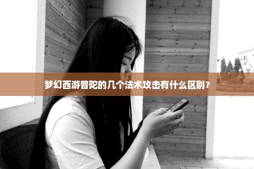 梦幻西游普陀的几个法术攻击有什么区别？