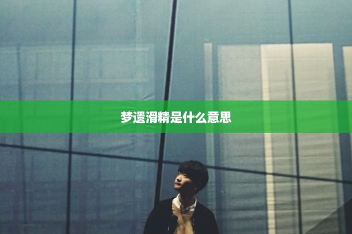 梦遗滑精是什么意思