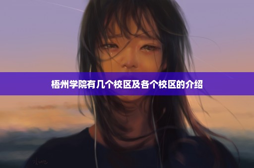 梧州学院有几个校区及各个校区的介绍