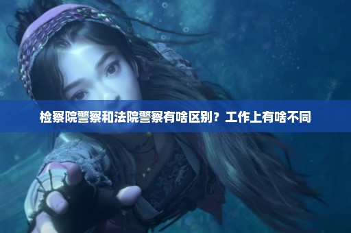 检察院警察和法院警察有啥区别？工作上有啥不同