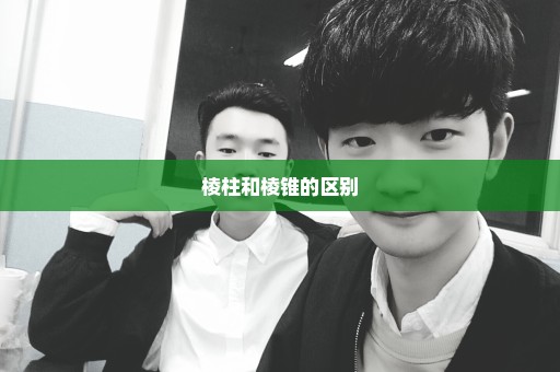 棱柱和棱锥的区别