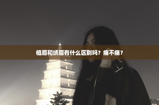 植眉和绣眉有什么区别吗？痛不痛？