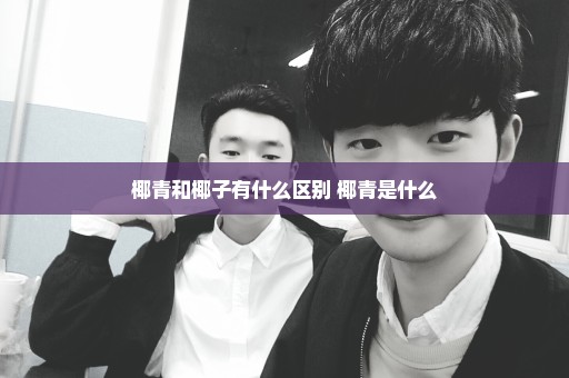 椰青和椰子有什么区别 椰青是什么