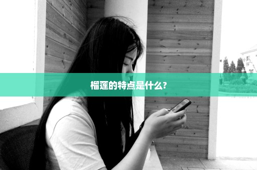 榴莲的特点是什么?