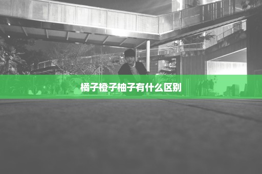 橘子橙子柚子有什么区别