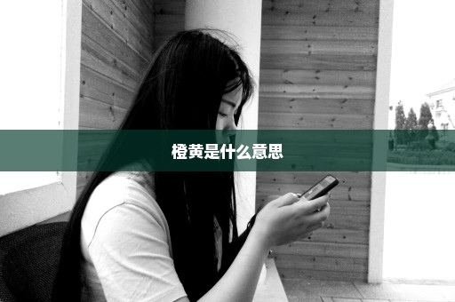 橙黄是什么意思
