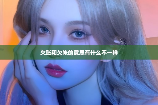 欠账和欠帐的意思有什么不一样
