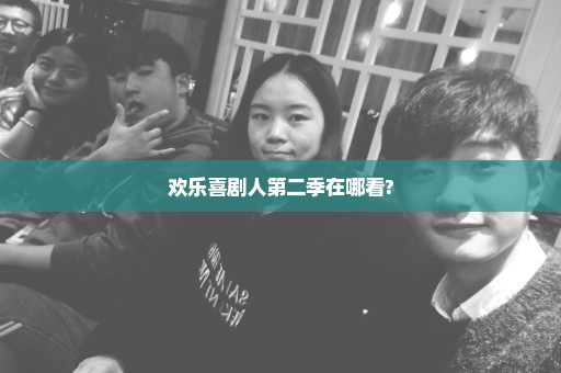 欢乐喜剧人第二季在哪看?