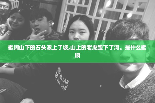 歌词山下的石头滚上了坡,山上的老虎跑下了河。是什么歌啊