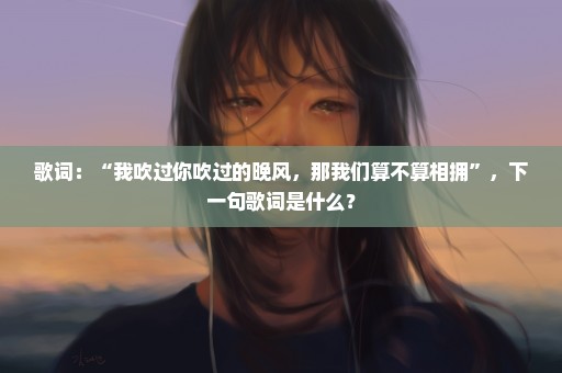 歌词：“我吹过你吹过的晚风，那我们算不算相拥”，下一句歌词是什么？