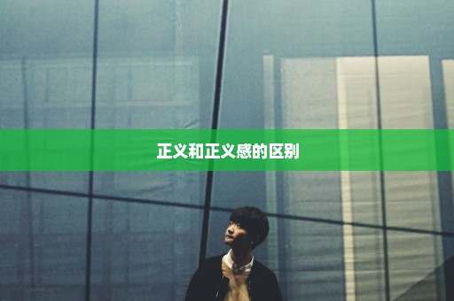 正义和正义感的区别