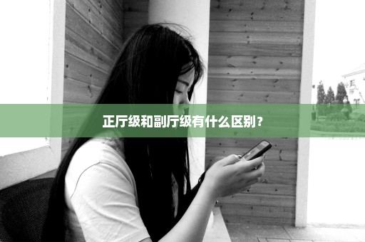 正厅级和副厅级有什么区别？