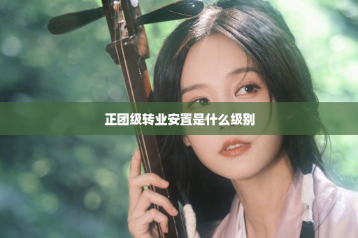 正团级转业安置是什么级别