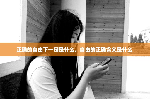 正确的自由下一句是什么，自由的正确含义是什么 