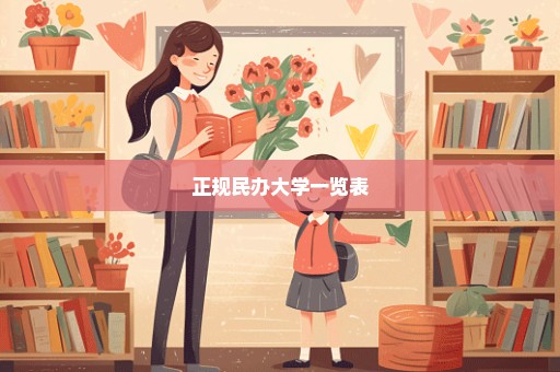 正规民办大学一览表