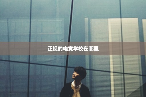 正规的电竞学校在哪里