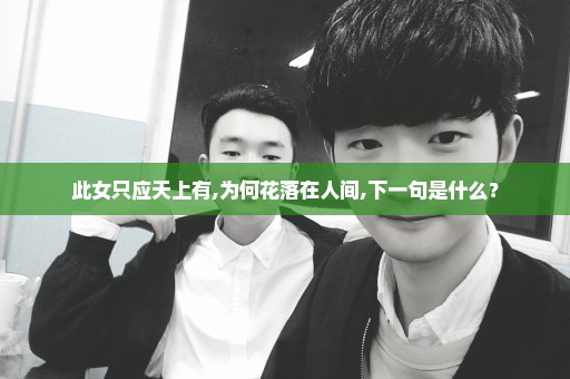 此女只应天上有,为何花落在人间,下一句是什么？