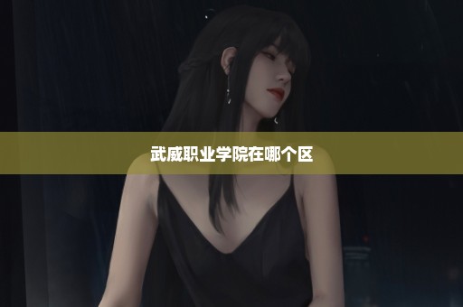 武威职业学院在哪个区