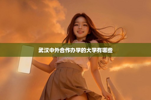 武汉中外合作办学的大学有哪些
