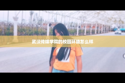 武汉传媒学院的校园环境怎么样