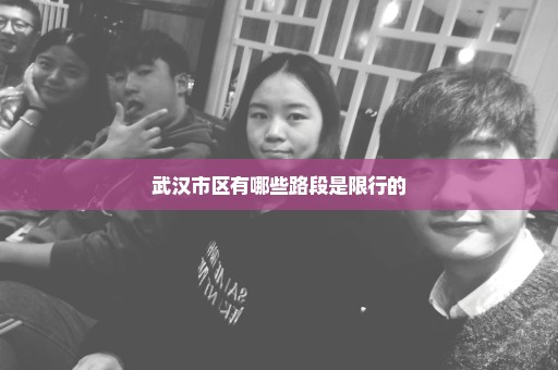 武汉市区有哪些路段是限行的
