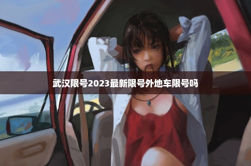 武汉限号2023最新限号外地车限号吗