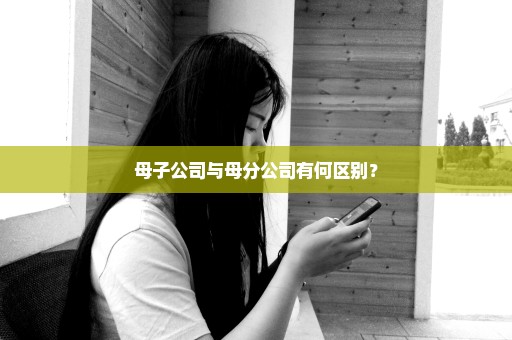 母子公司与母分公司有何区别？
