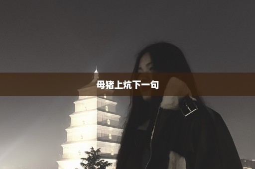 母猪上炕下一句