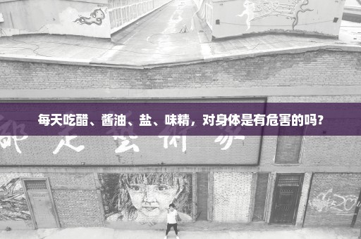 每天吃醋、酱油、盐、味精，对身体是有危害的吗？