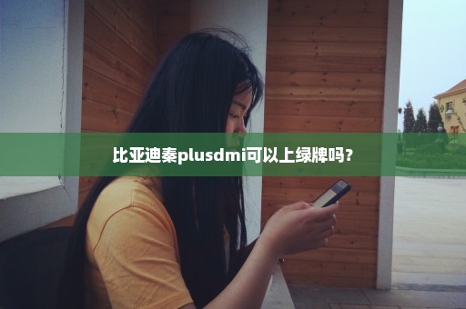 比亚迪秦plusdmi可以上绿牌吗？